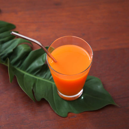 Bent Metal Straw Set