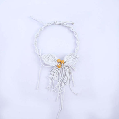 White Macrame Wreath