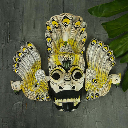 Yellow Mayura Raksha Mask