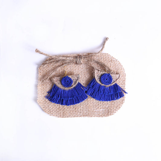 Jute Fan Earrings
