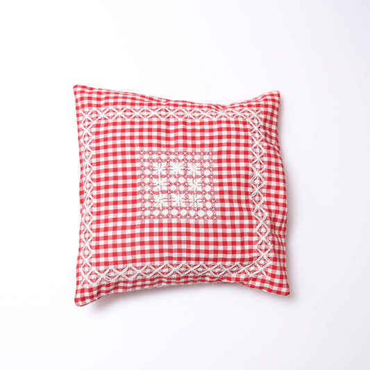 Checked Cushion Cover