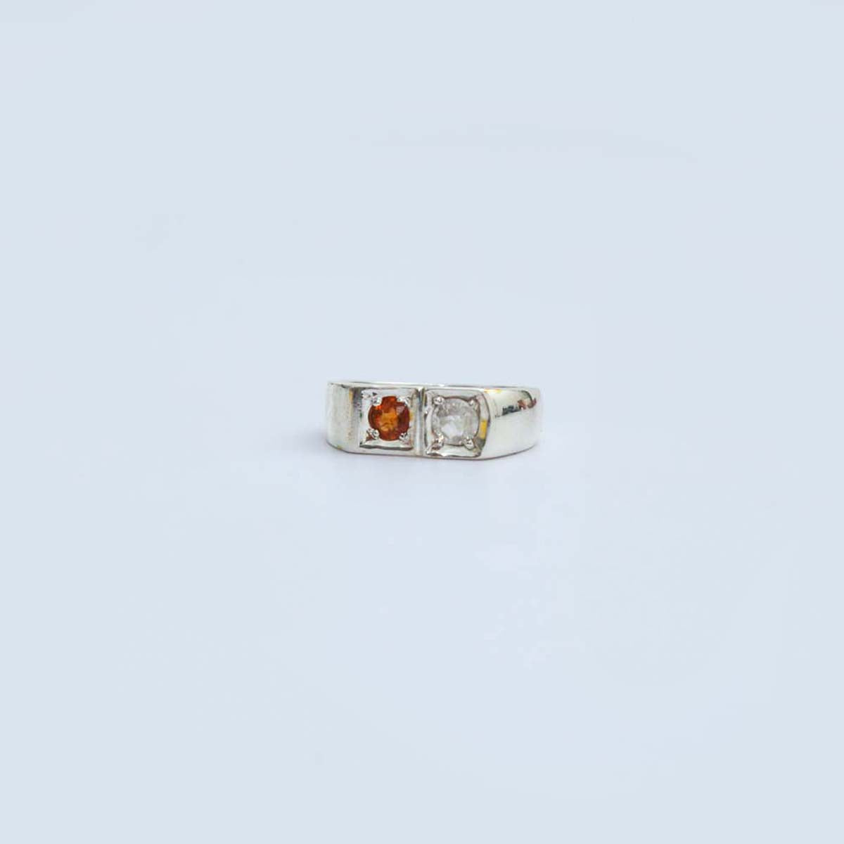 Sapphire and Garnet Ring