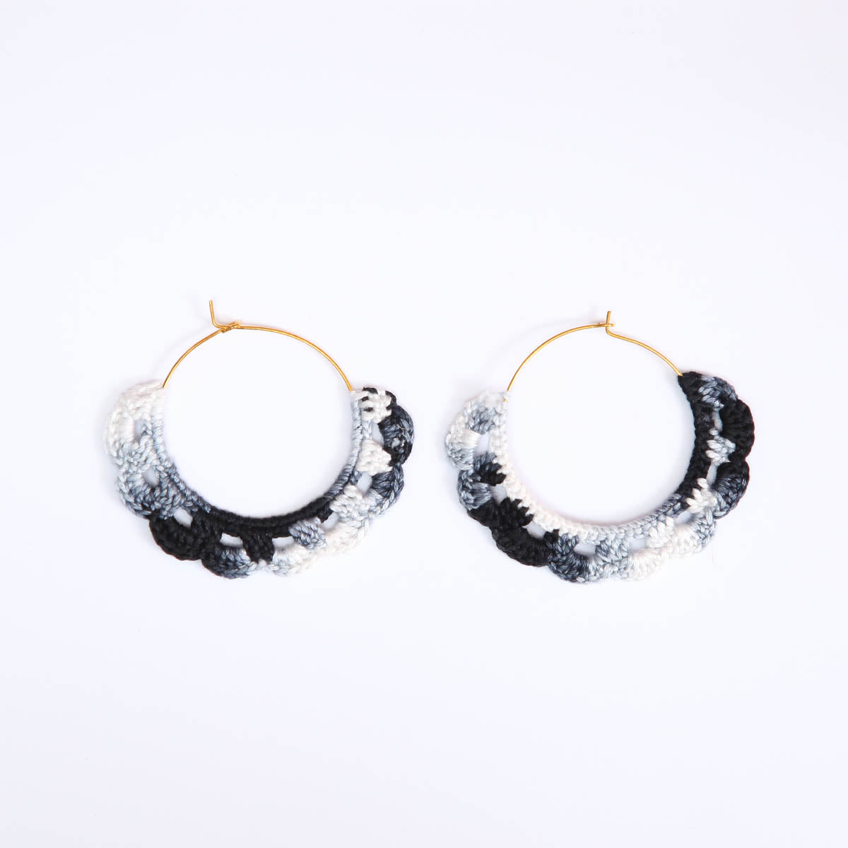 Stormy Skies Crochet Hoops