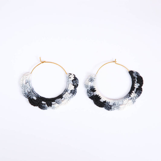 Stormy Skies Crochet Hoops