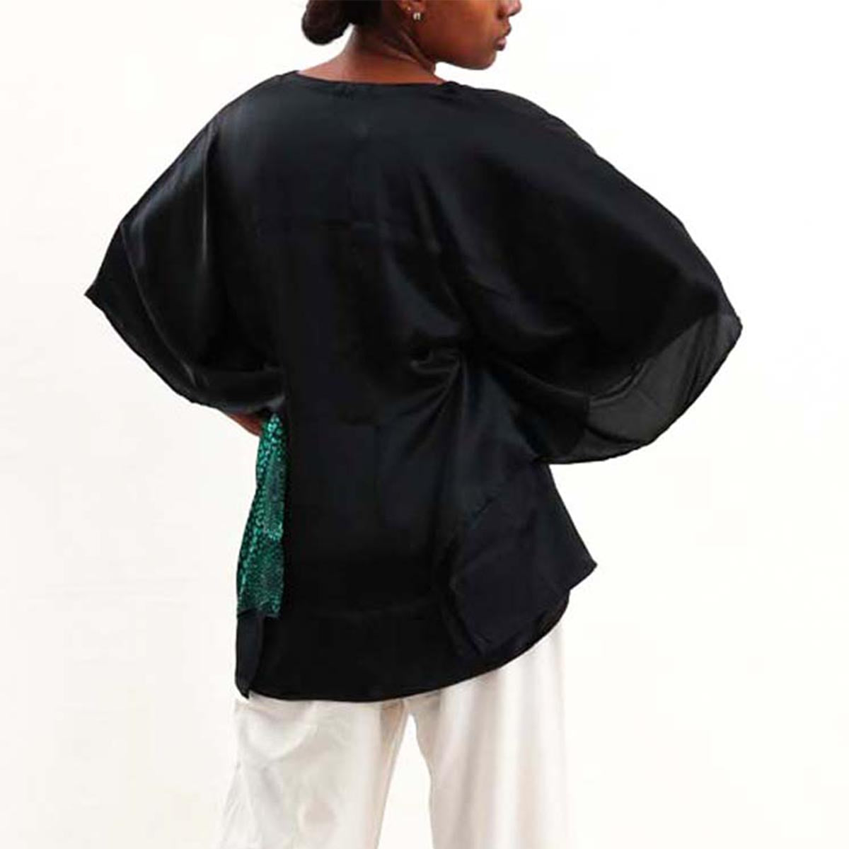 Jaded Silk Batik Top