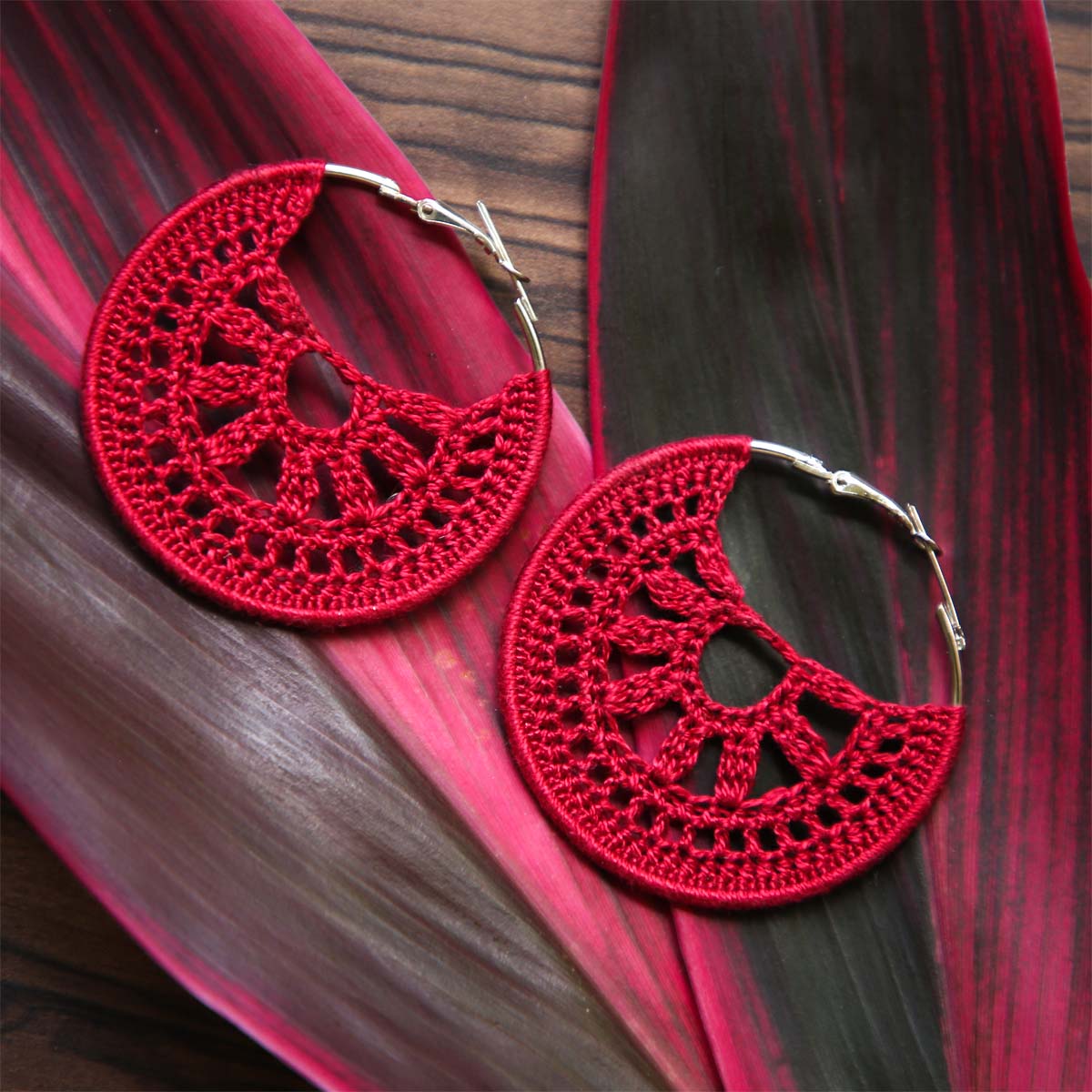 Achcharu Crochet Hoop Earrings