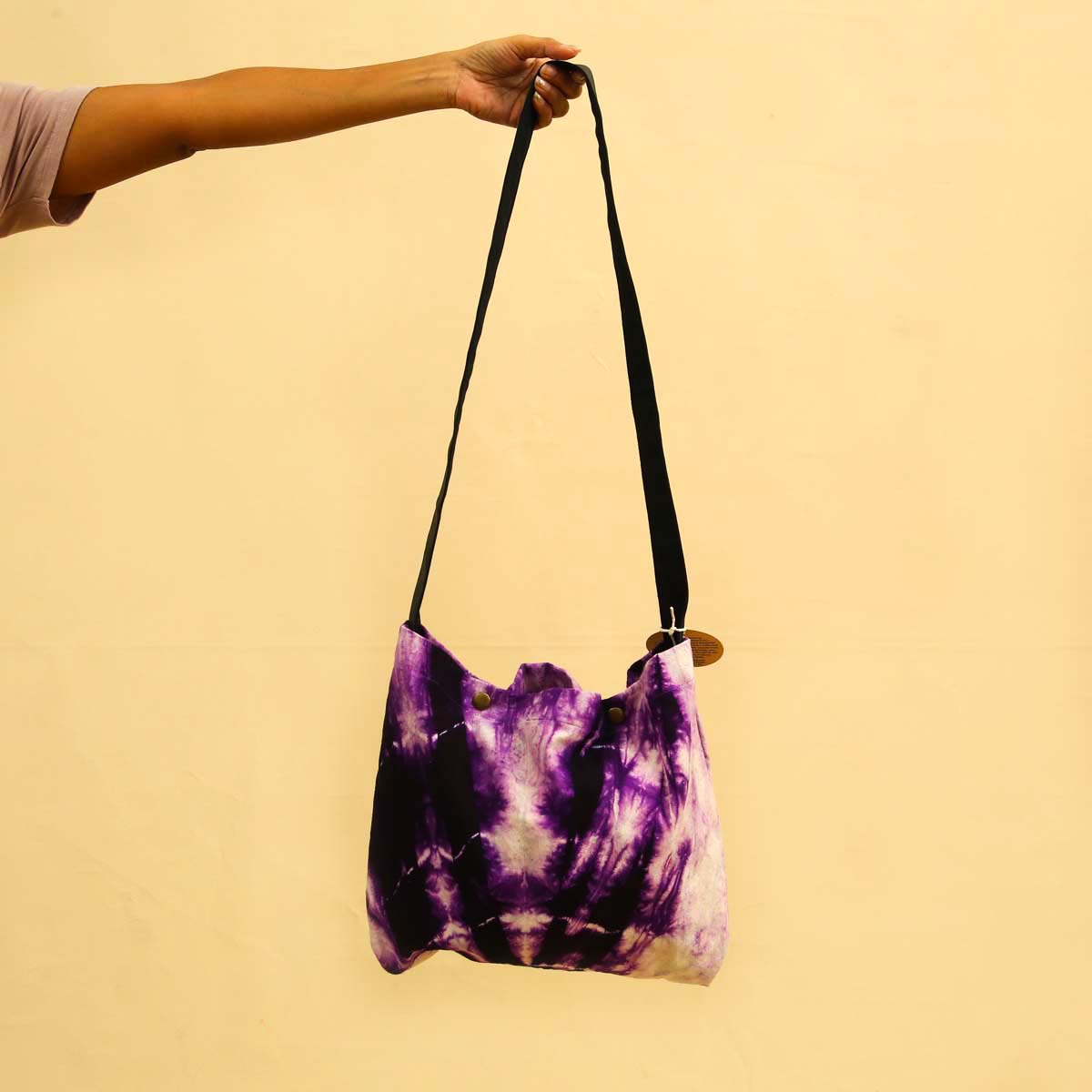 Purple Tie Dye Satchel
