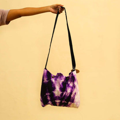 Purple Tie Dye Satchel