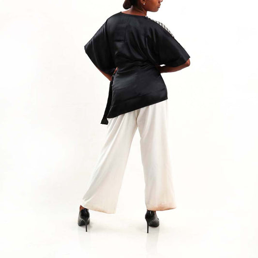 Chrome Silk Batik Top