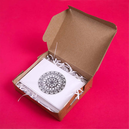 Black & Grey Shaded Luna Mandala Card Set