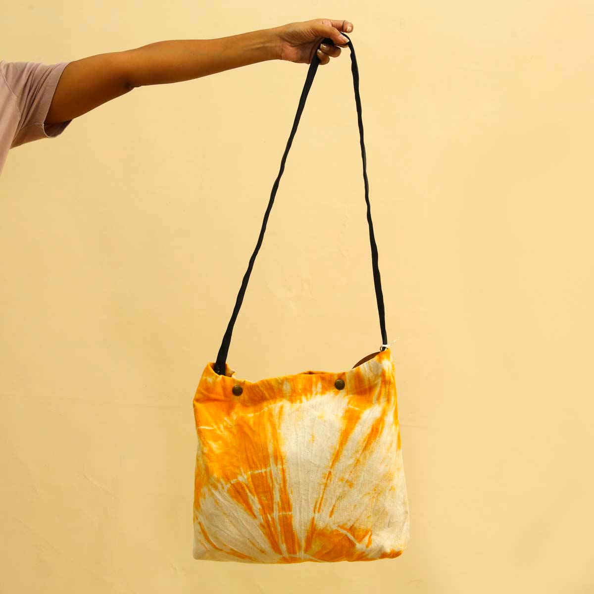 Yellow Tie Dye Satchel