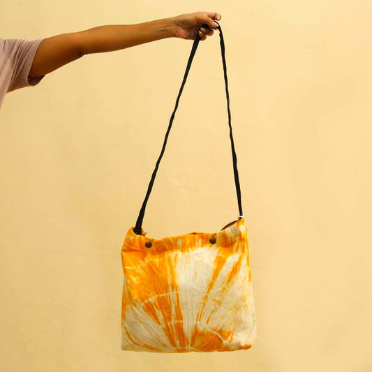 Yellow Tie Dye Satchel