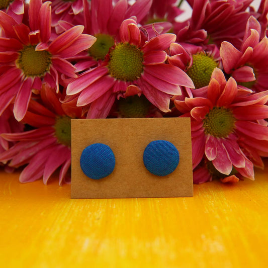 Deep Sea Handloom Stud Earrings