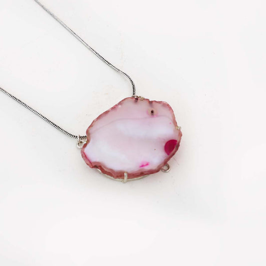 Cerise Agate Pendant