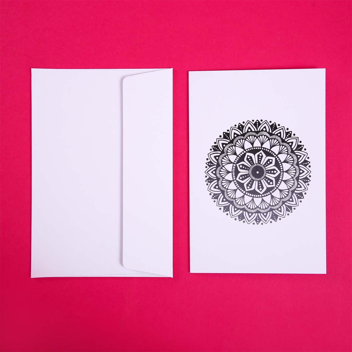 Black & Grey Shaded Luna Mandala Card Set