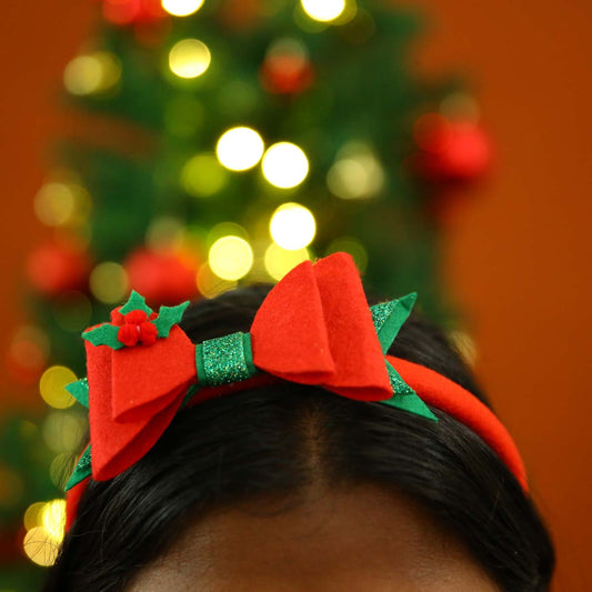 Christmas Bow Headband