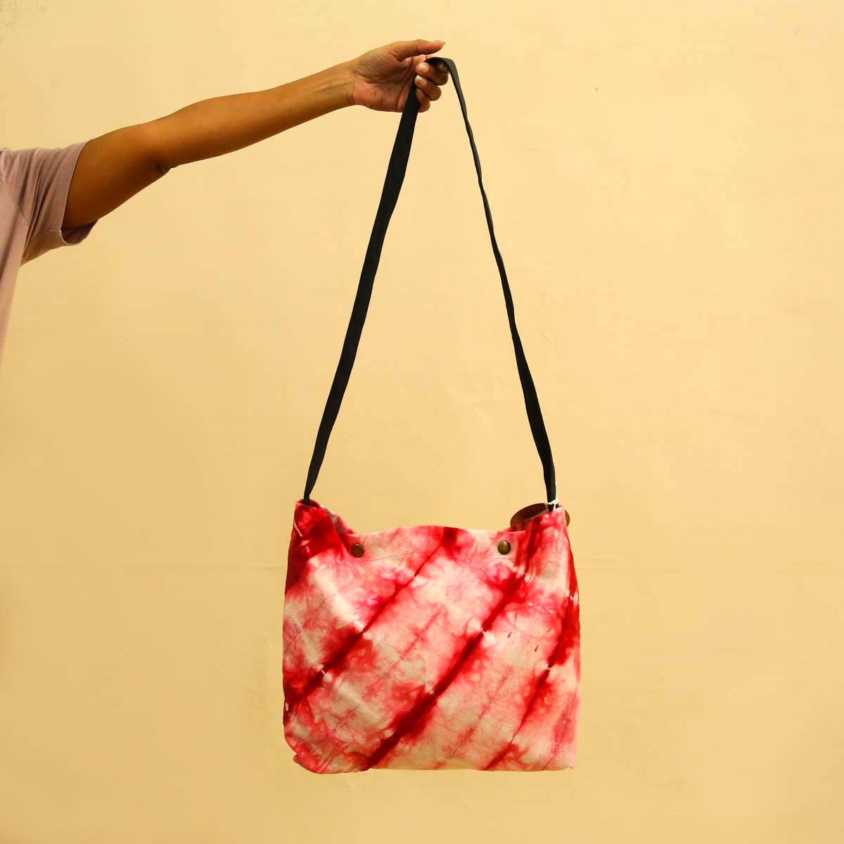 Red Tie Dye Satchel