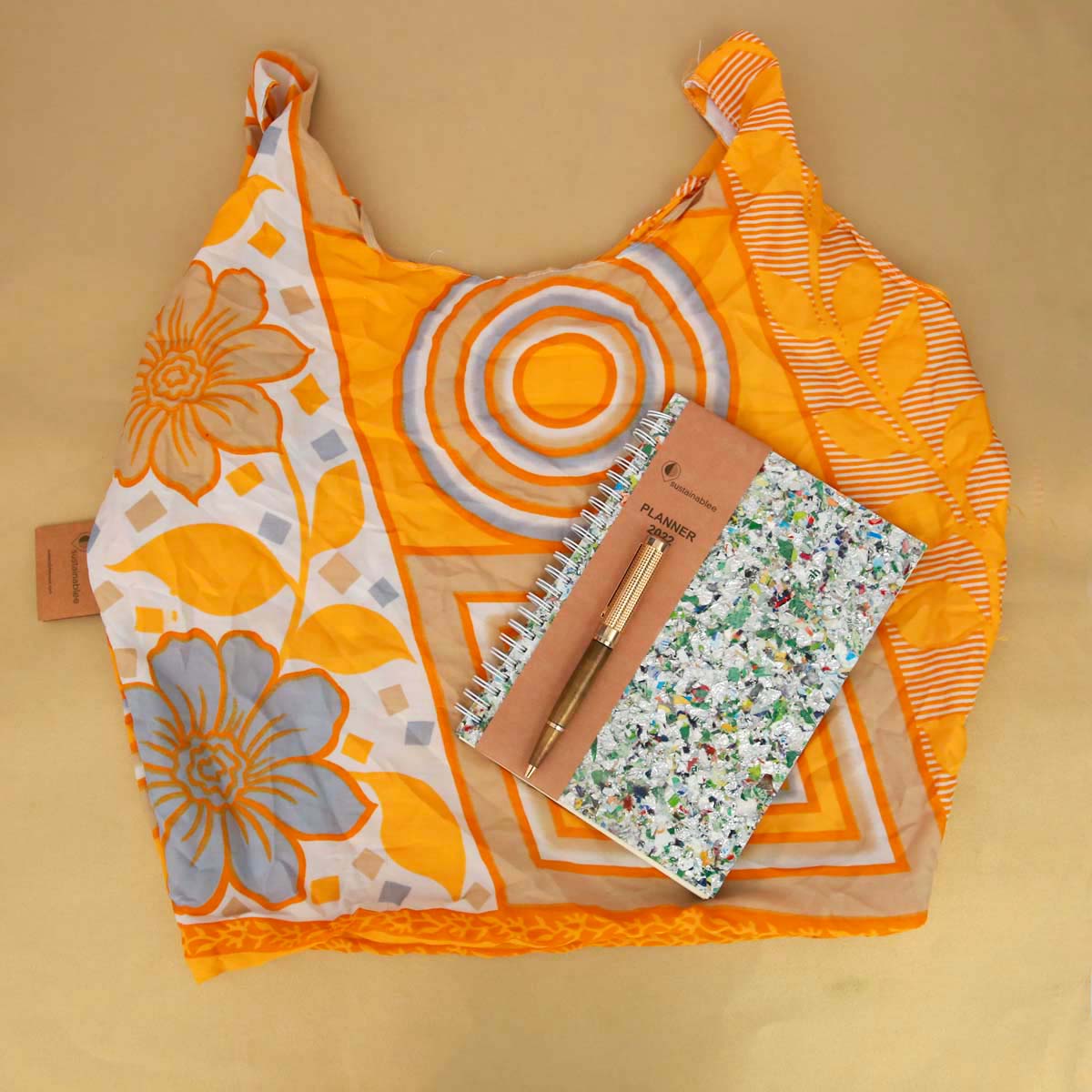 Tangerine Saree Bag - Small