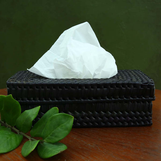 Black Tissue Box Holder