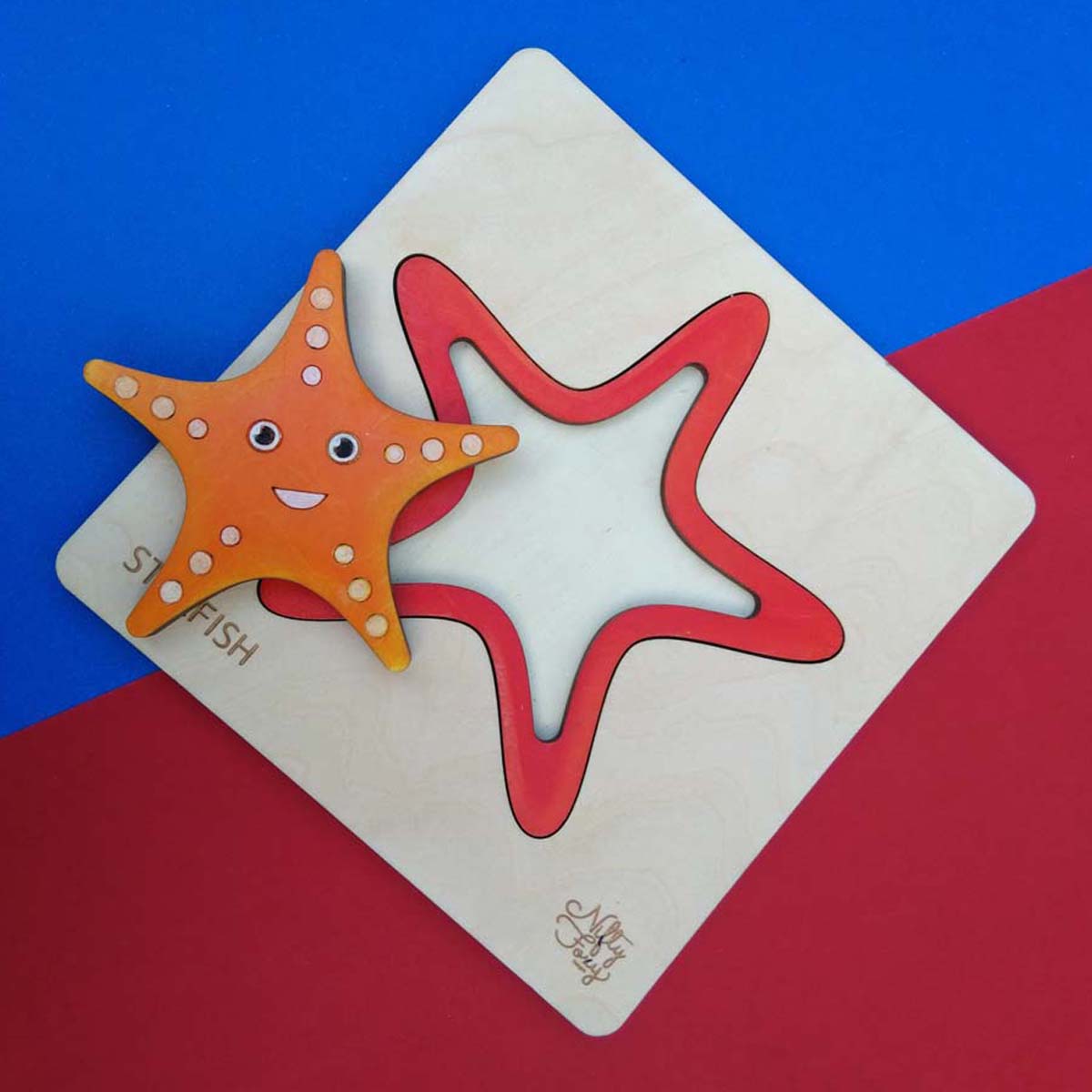 Wooden Star Fish Puzzle