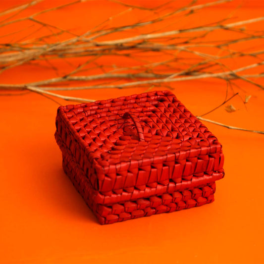 Red Palmyra Trinket Box