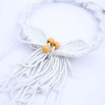 White Macrame Wreath