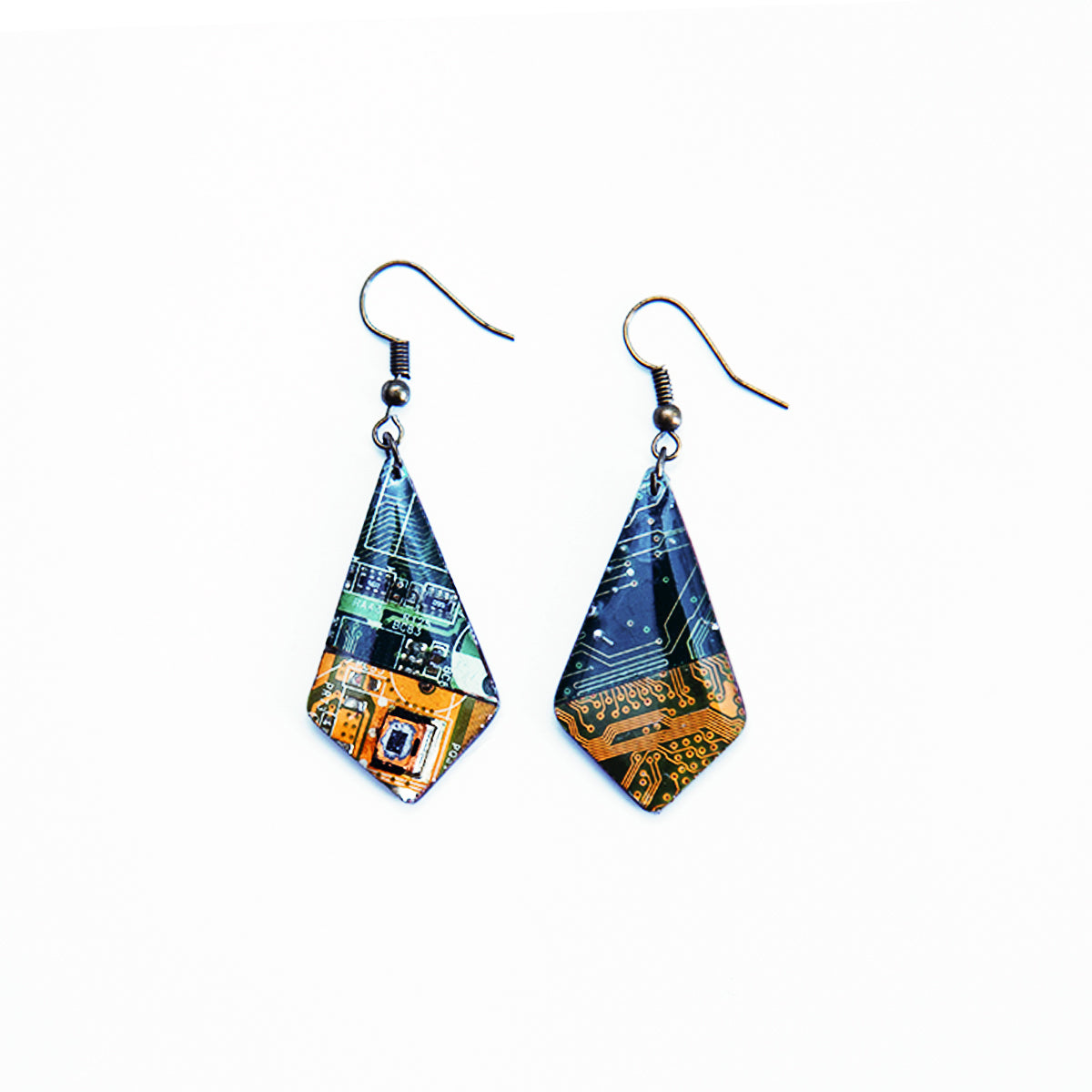 Electric Triangle Earrings