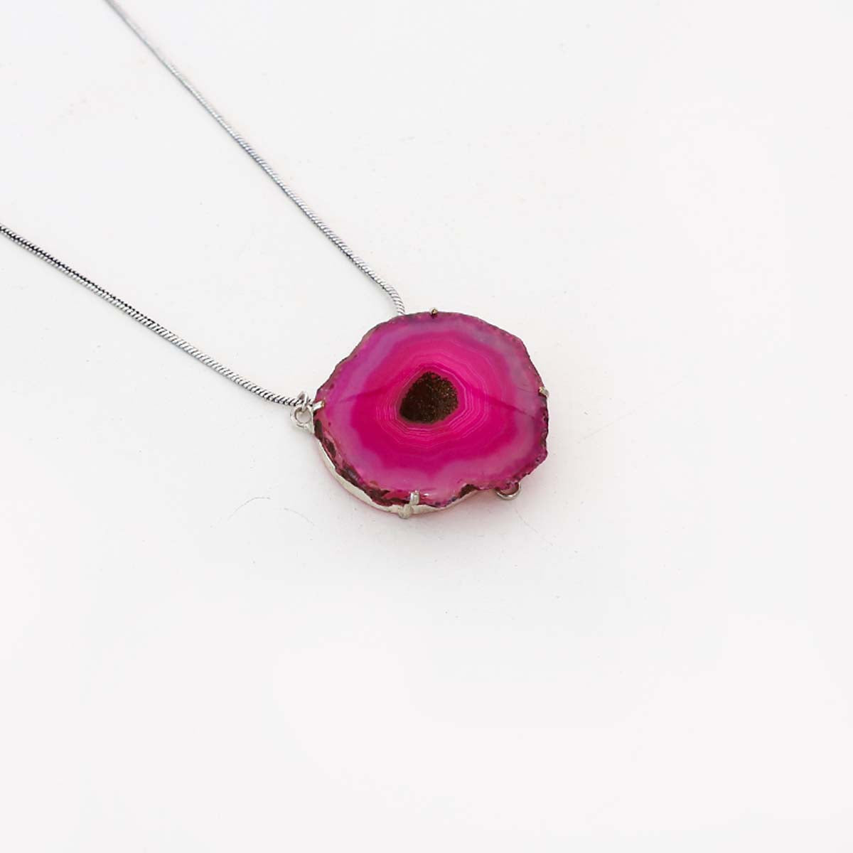 Fuchsia Agate Pendant