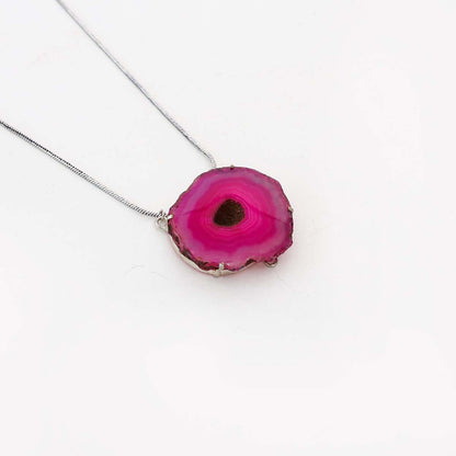 Fuchsia Agate Pendant