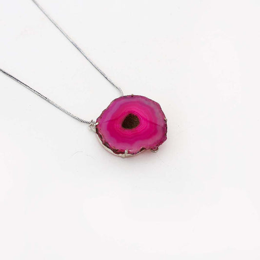 Fuchsia Agate Pendant