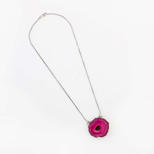 Fuchsia Agate Pendant