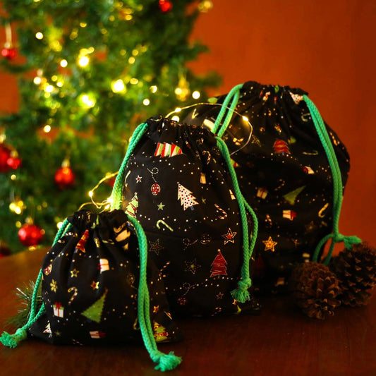 Christmas Night Gift Bag Set