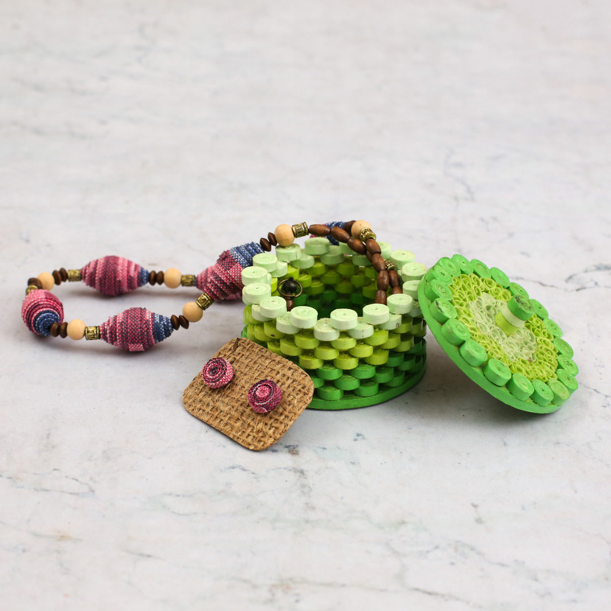 Small Pear Paper Jewellery Box