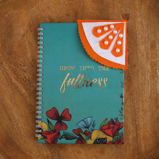 Orange Slice Felt Bookmark