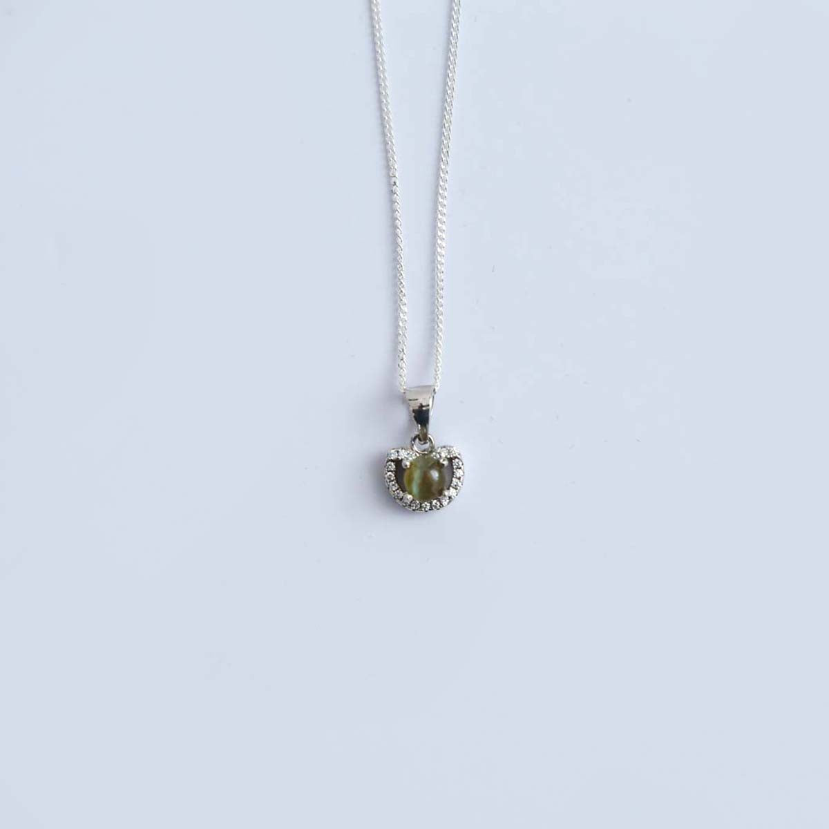 Silver Cat's Eye Set