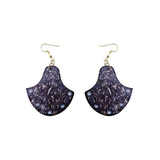 Bell Shaped Coconut Shell Earrings
