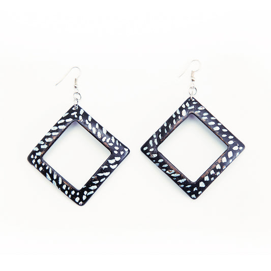 Knight Coconut Shell Earrings