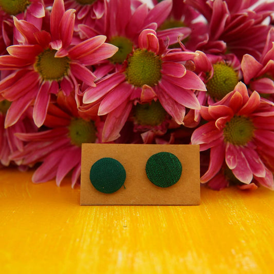 Pine Handloom Stud Earrings