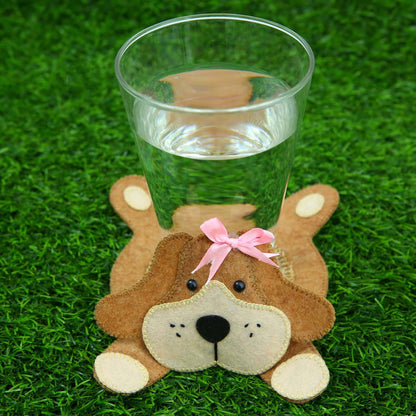 Pink Bow Pooch Coaster
