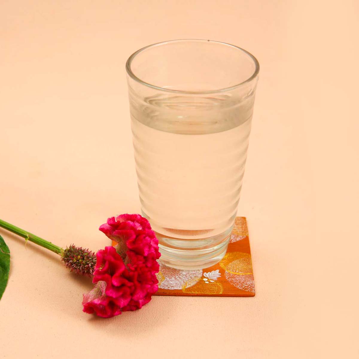 Artisnal Wooden Christmas Coaster Set