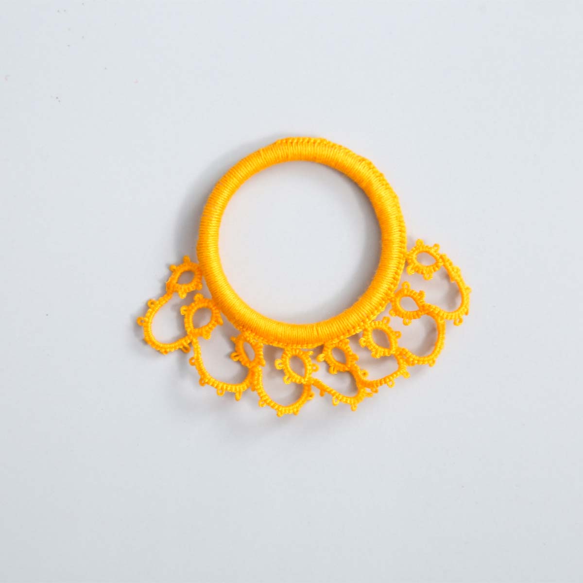 Sunny Tatted Napkin Ring Set