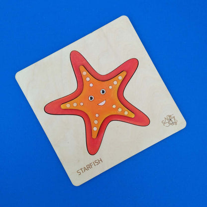 Wooden Star Fish Puzzle