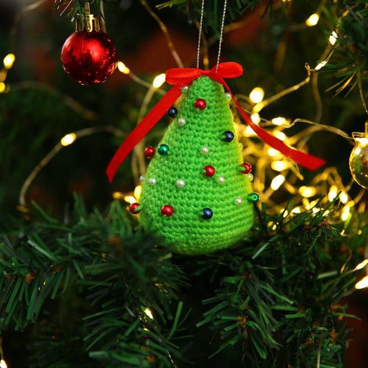 Green Amigurumi Crochet Ornament