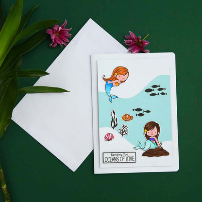 Mermaid Love Birthday Card