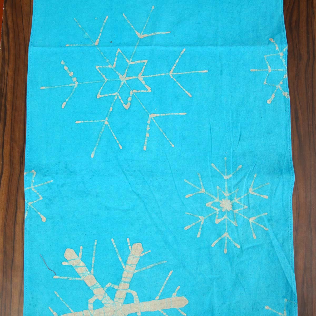 Blue Christmas Runner & Cushion Cover Set