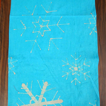 Blue Christmas Runner & Cushion Cover Set