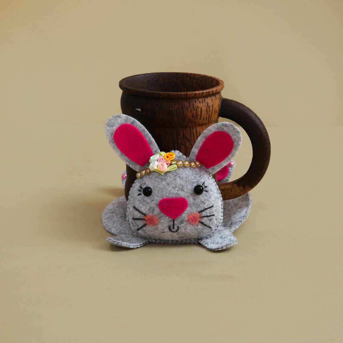 Rabbit Felt Coaster