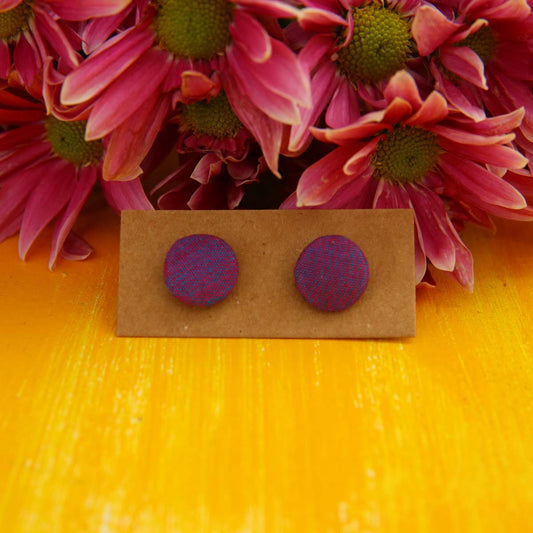 Orchid Handloom Stud Earrings