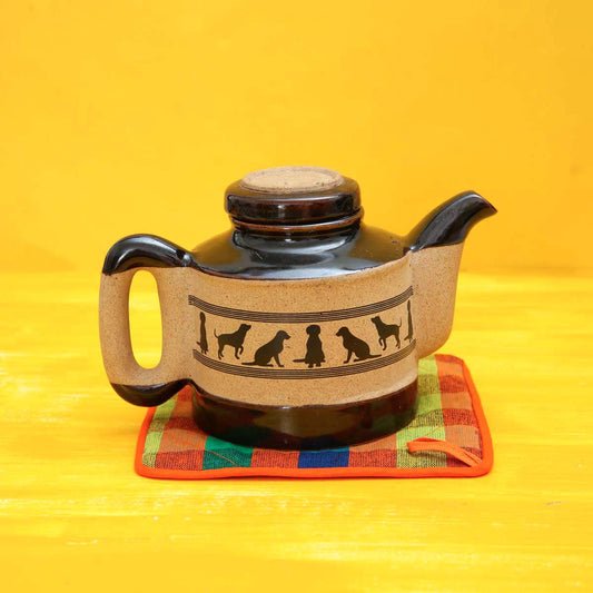 Orange Handloom Pot Holder