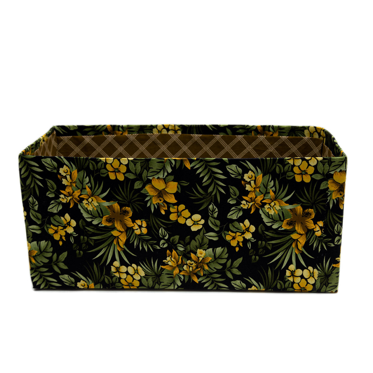 Yellow Floral Storage Box